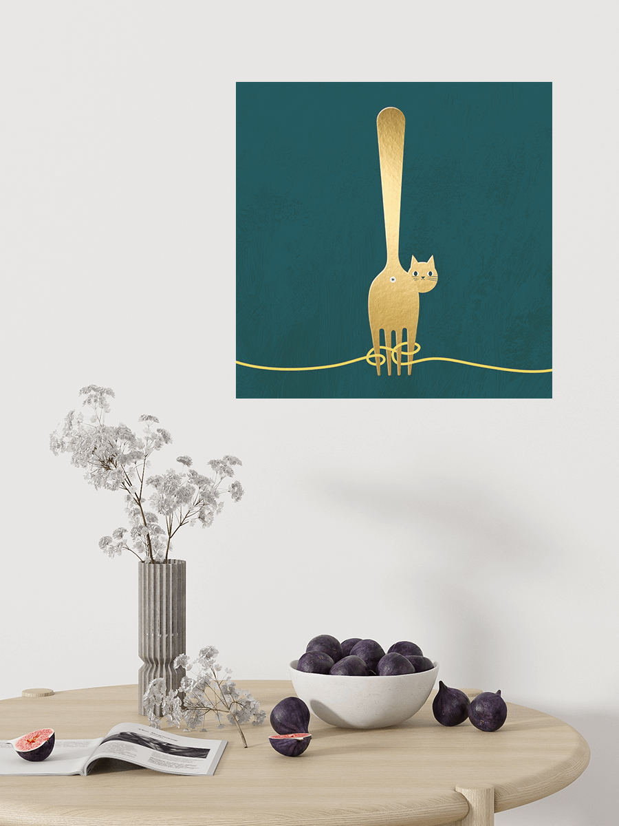 Fork and Spaghetti Art Print product image (6)