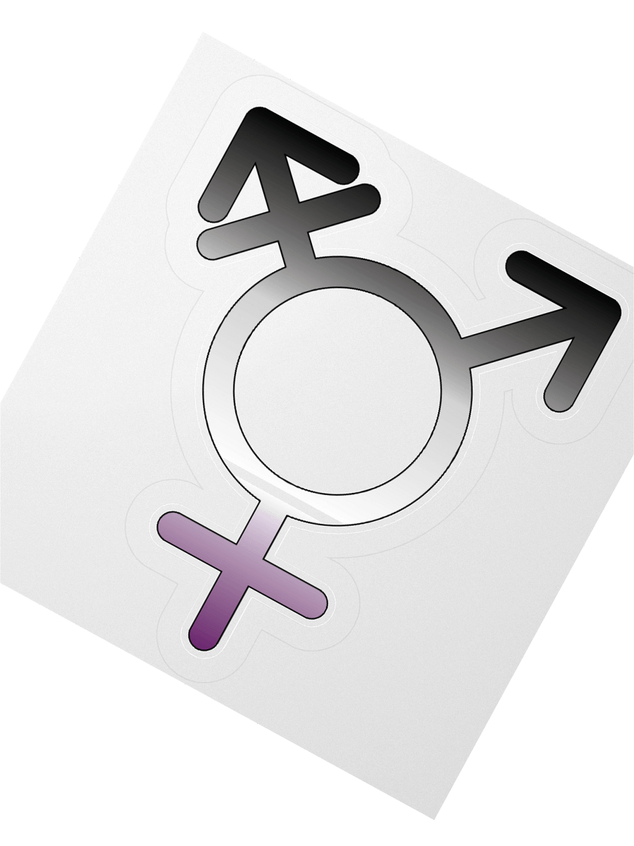 Asexual Transgender Symbol Sticker product image (6)