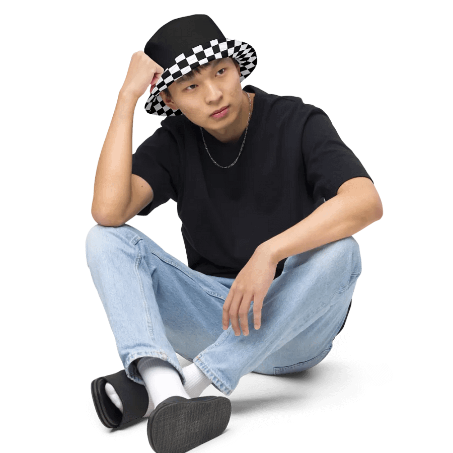 Black And White Checkered Hat product image (7)