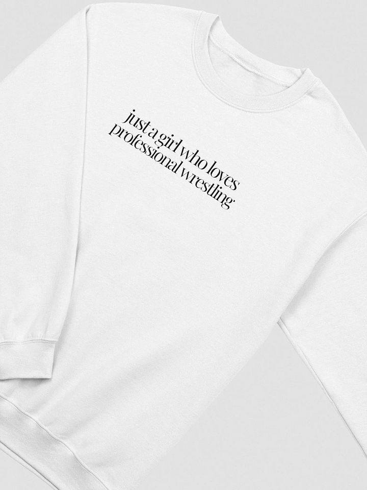 Just A (Wrestling) Girl Embroidered Pullover - Black Font product image (14)
