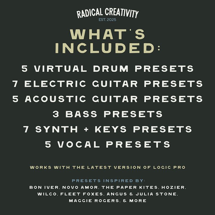 Indie Folk Preset Pack for Logic Pro product image (2)