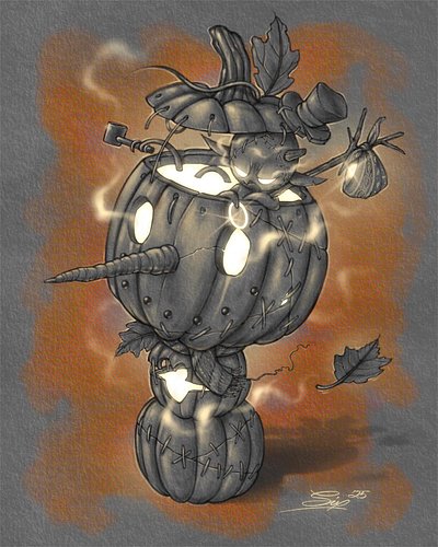 Autumn inspirations. Made this pumpkin snowman for the castle six November challenge. Happy with this one, not sure if I’ll r...