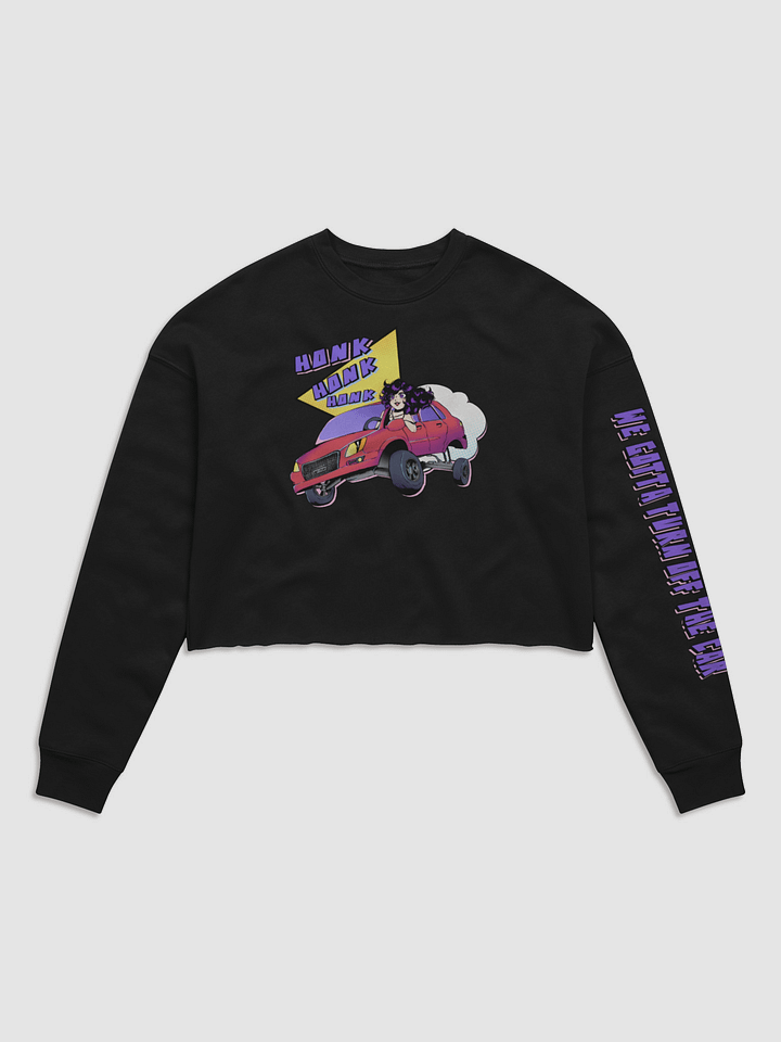 Turn Off The Car Crop Sweatshirt - Arm product image (1)