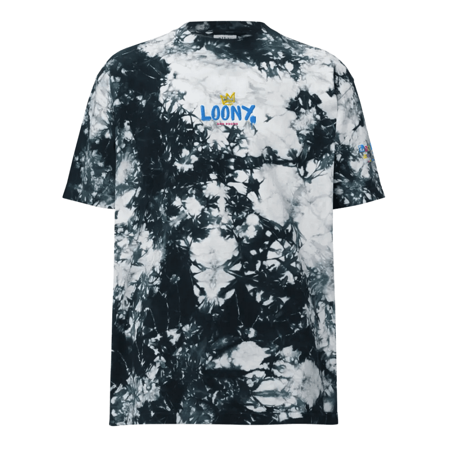 Loony and Proud embroidered logo (oversized tye-dye tee) product image (2)