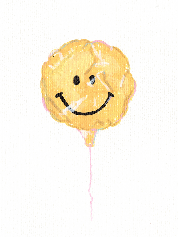 Crinkled Smiley Balloon product image (1)
