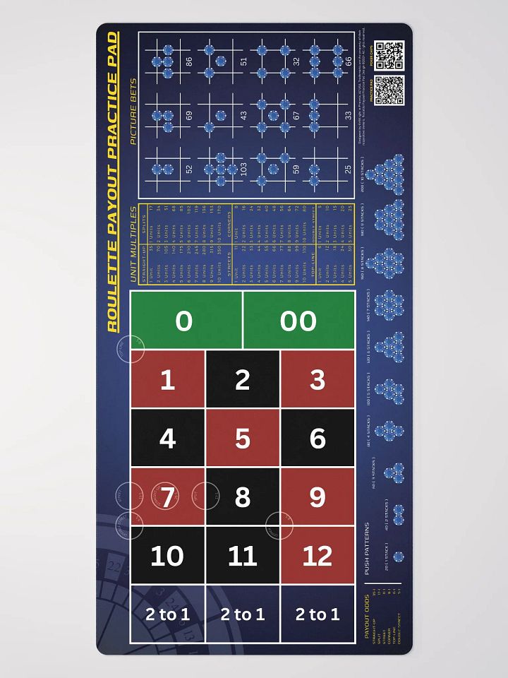 Roulette Payout Practice Pad - Blue Vignette product image (2)