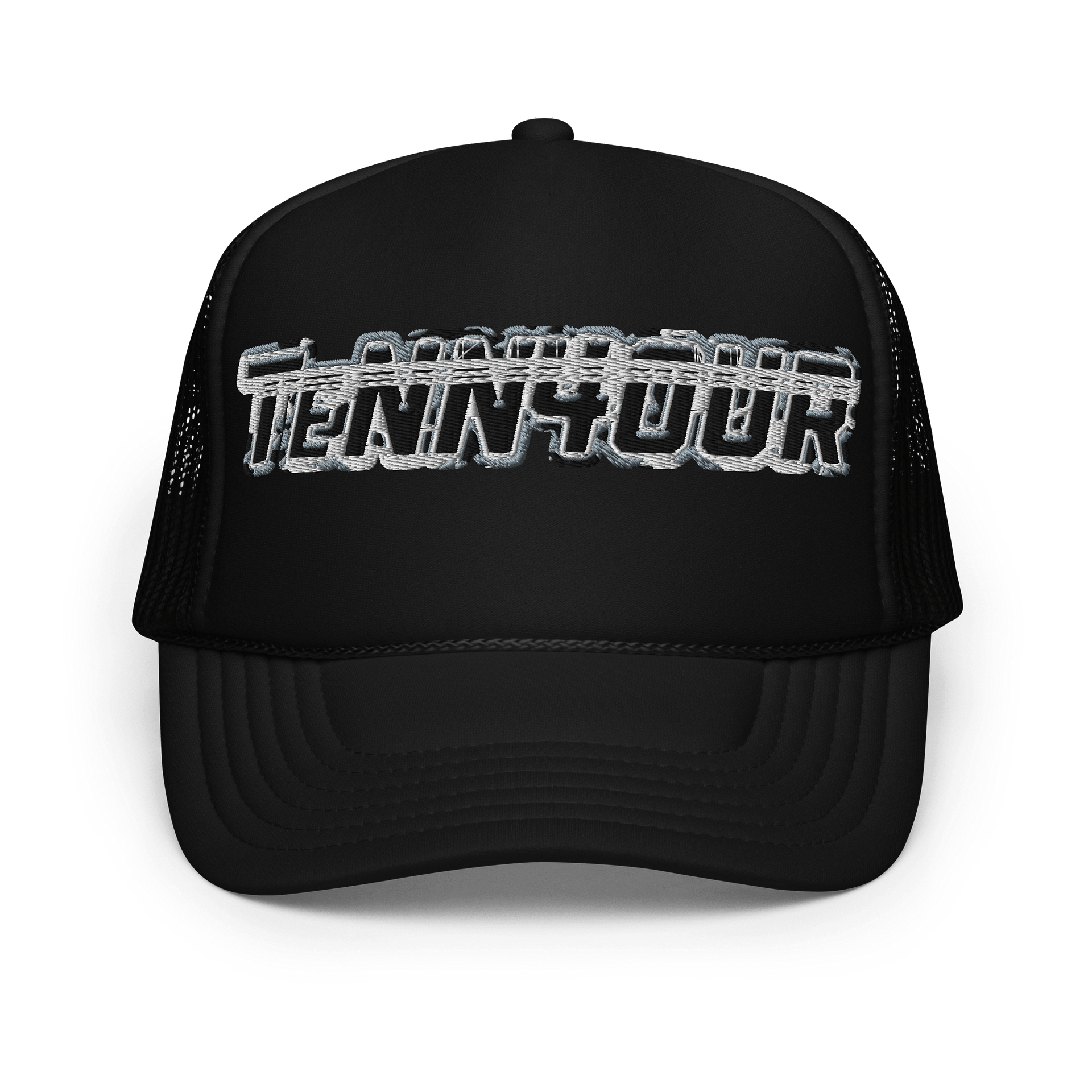 TENN4OUR Black CAMO LOGO TRUCKER HAT product image (1)