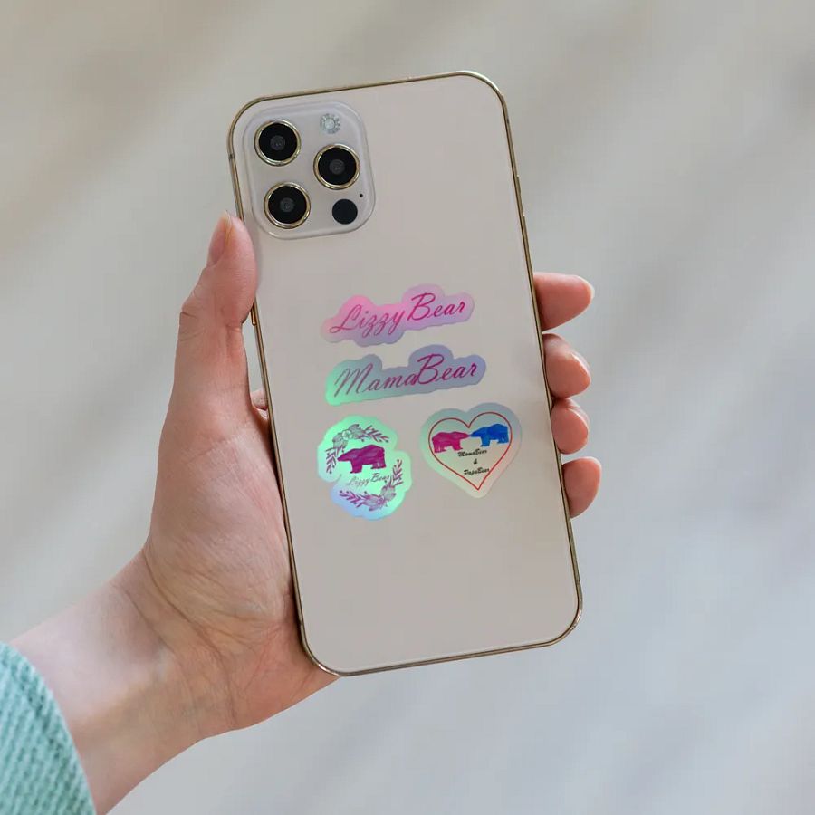 LizzyBear Kiss-Cut Holographic Sticker Sheet product image (3)
