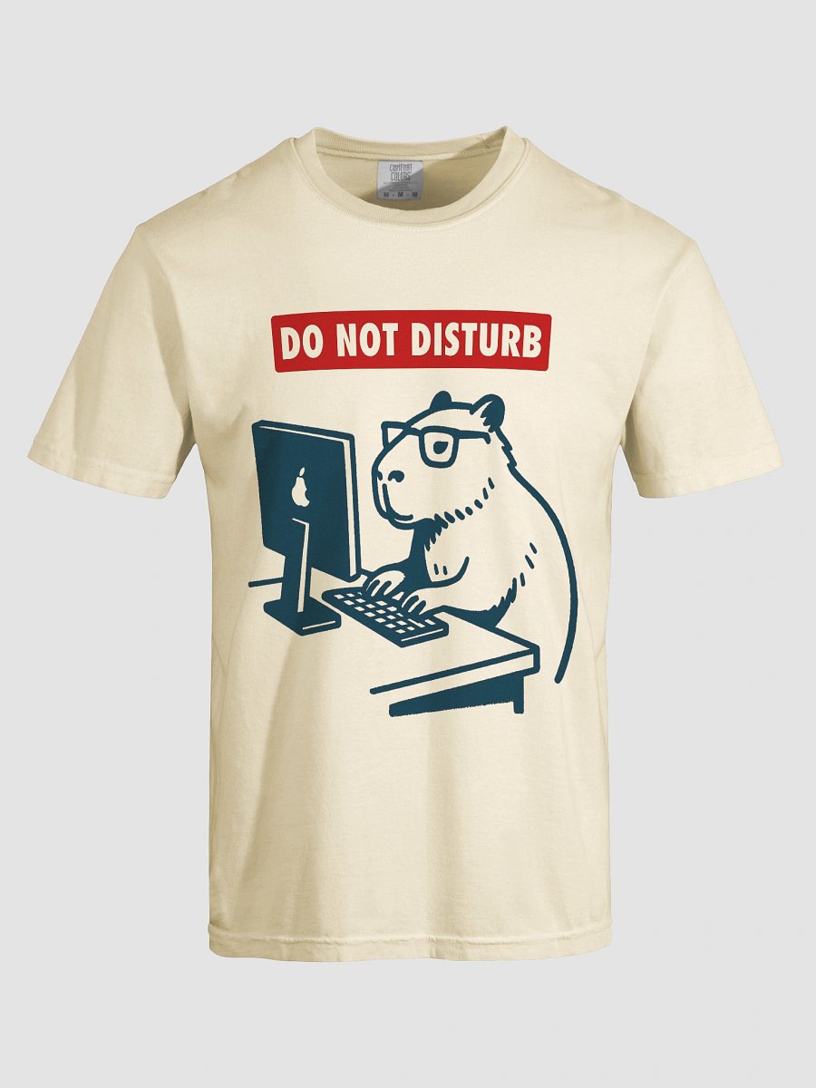 Do Not Disturb Capybara Laptop Tee product image (27)