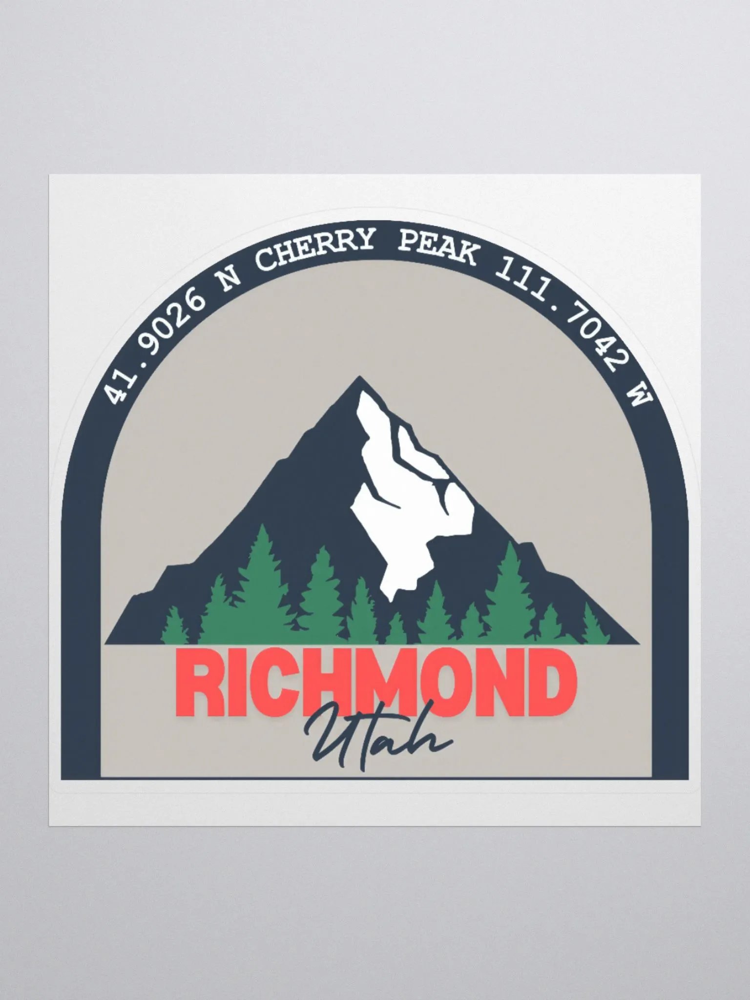 Cherry Peak Richmond Utah Sticker product image (2)