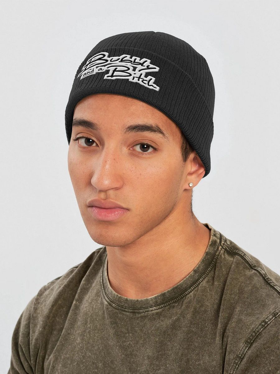 Bubbly and a B*tch (bubble design) organic cotton beanie product image (10)