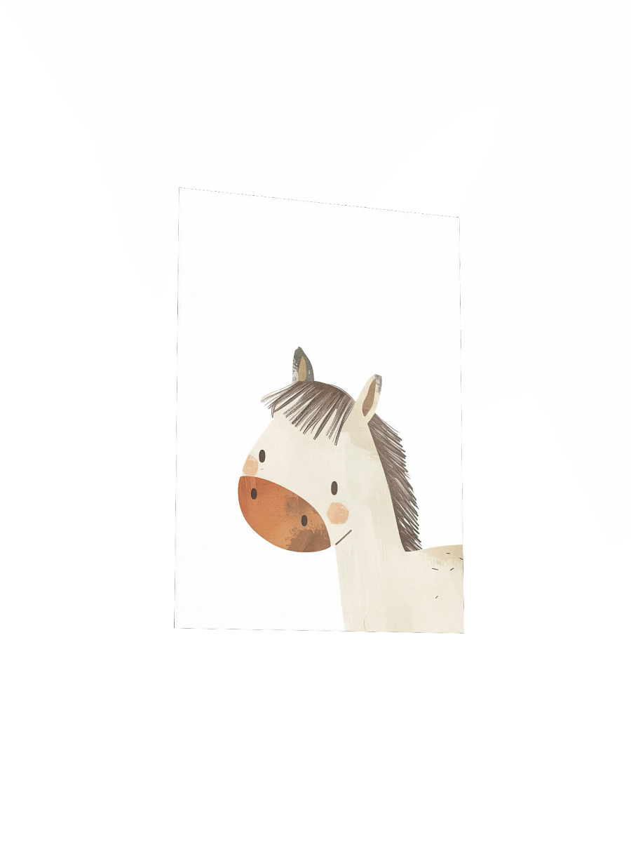 Curious Horse Nursery Wall Print product image (4)