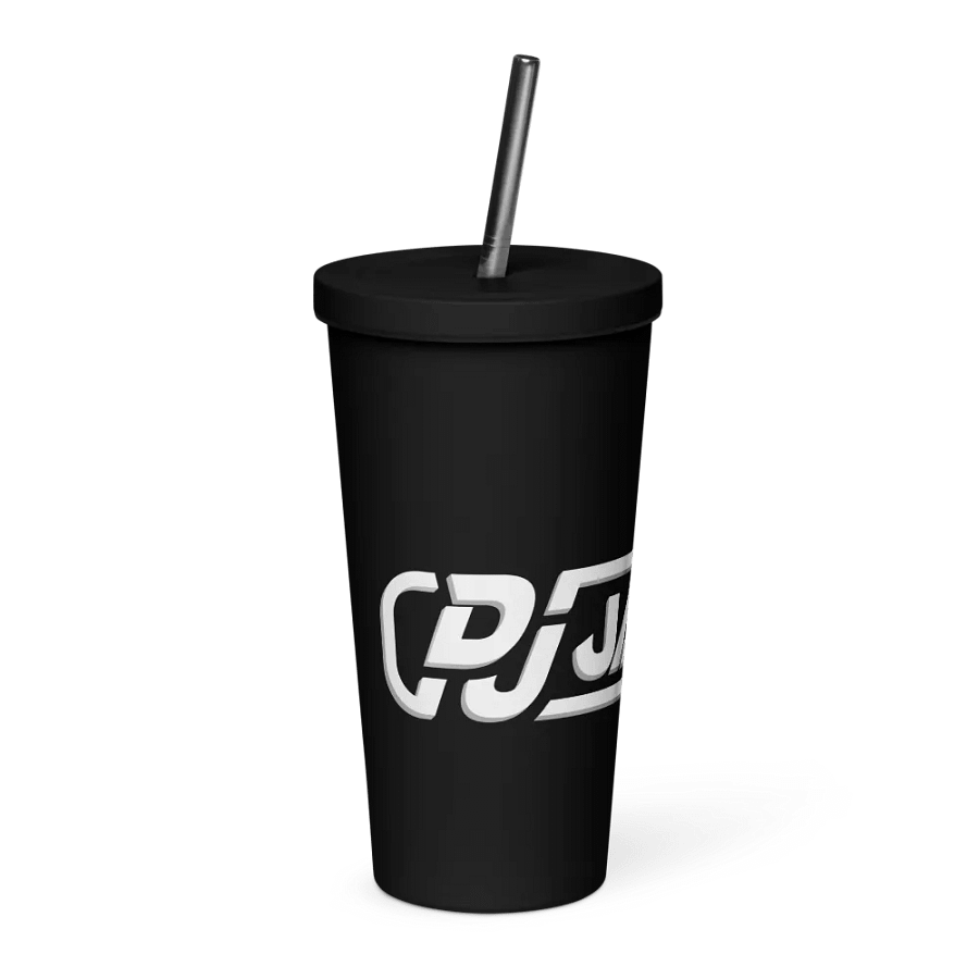 Dj JayCan Insulated Tumbler with a Straw Black product image (4)