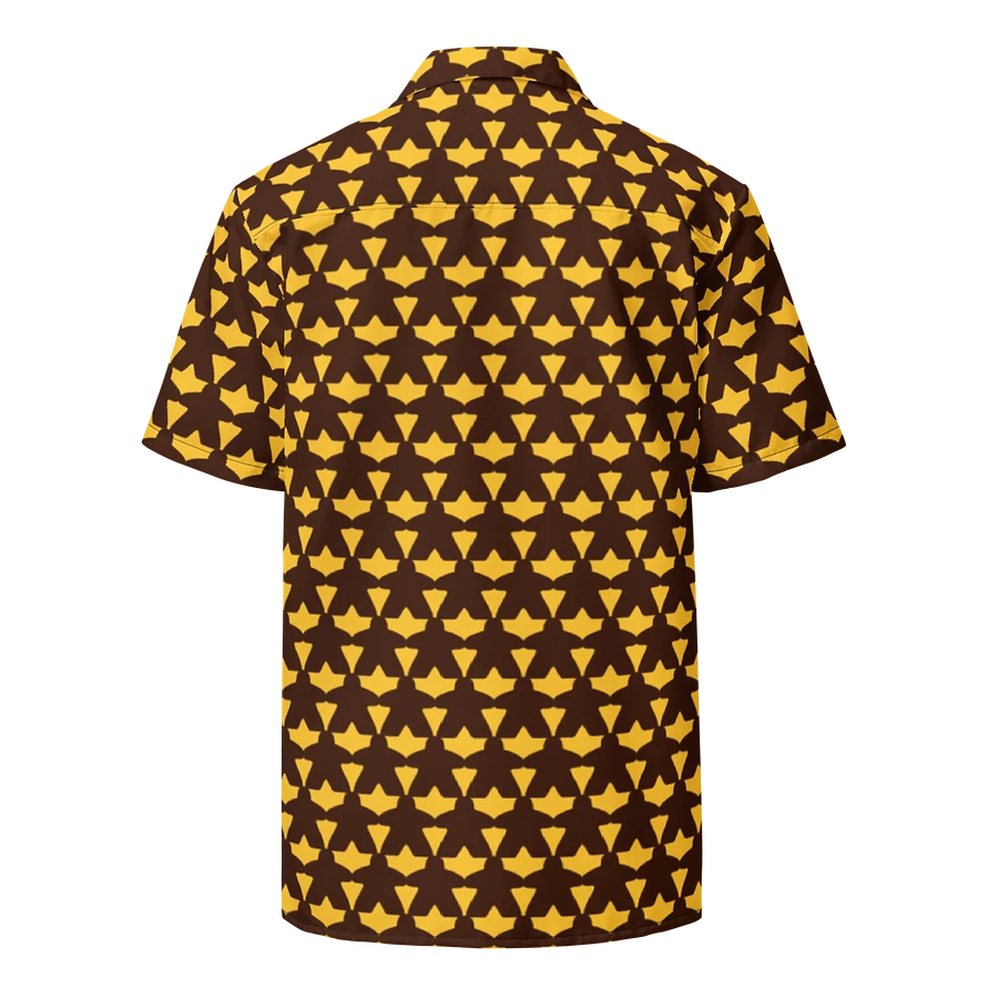 Meeple Hawaiian Shirt (Brown & Gold) product image (1)