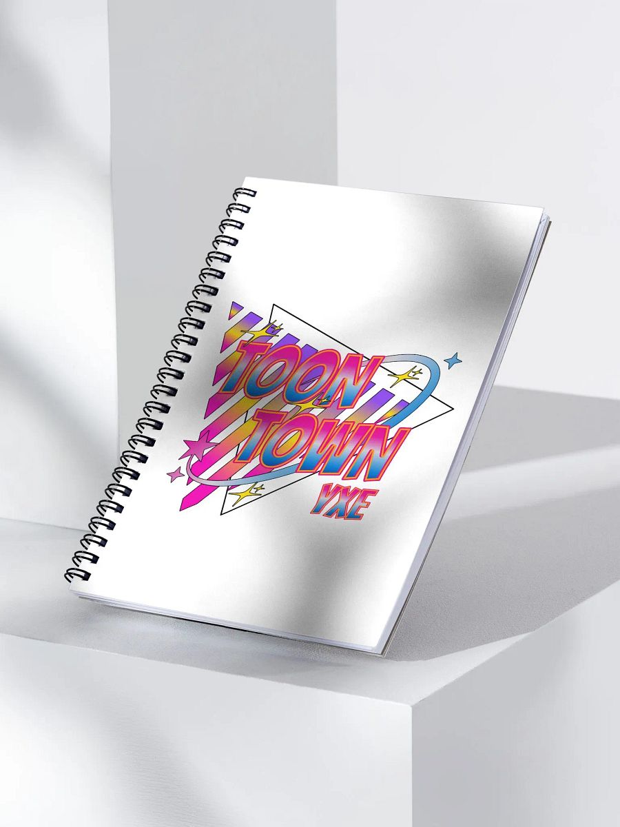 Toon Town Yxe Triangle Vibrant Retro Spiral Notebook product image (3)