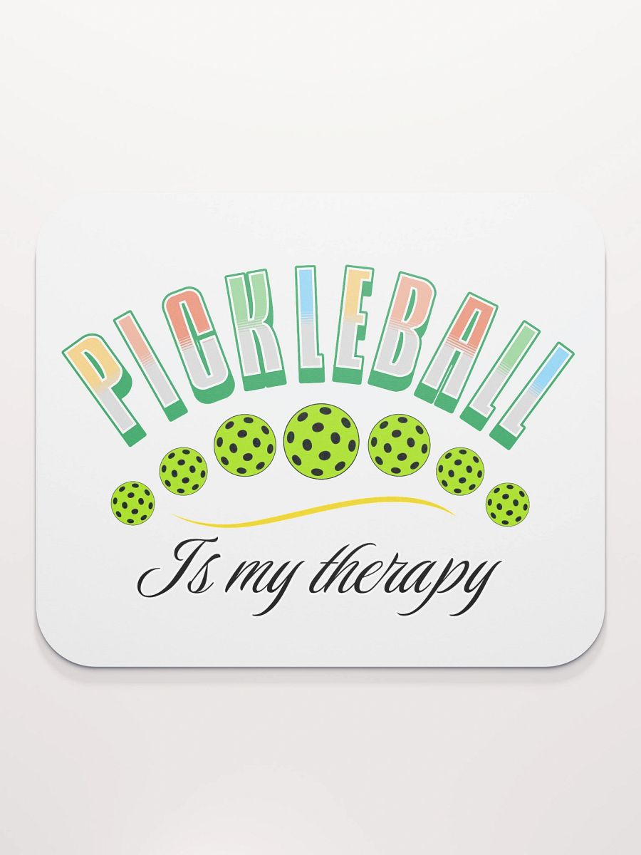 Pickleball Is My Therapy Mouse Pad product image (1)