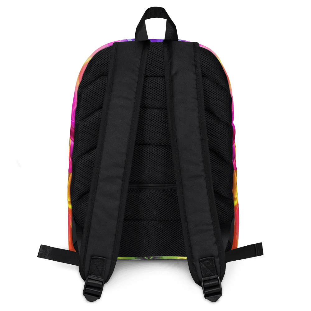 Rainbow Fractal Backpack - Fun Style & Function product image (4)