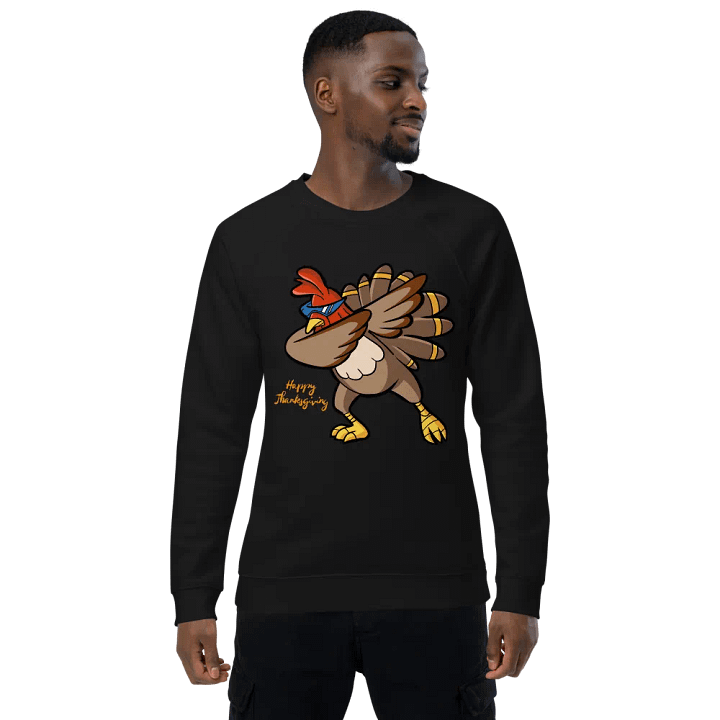 Dabbing Rooster Unisex Organic Sweatshirt product image (1)