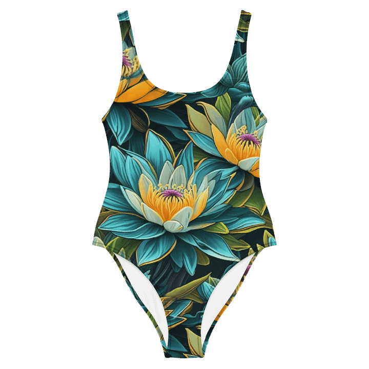 Lotus blue maillot/swim suit one piece product image (1)