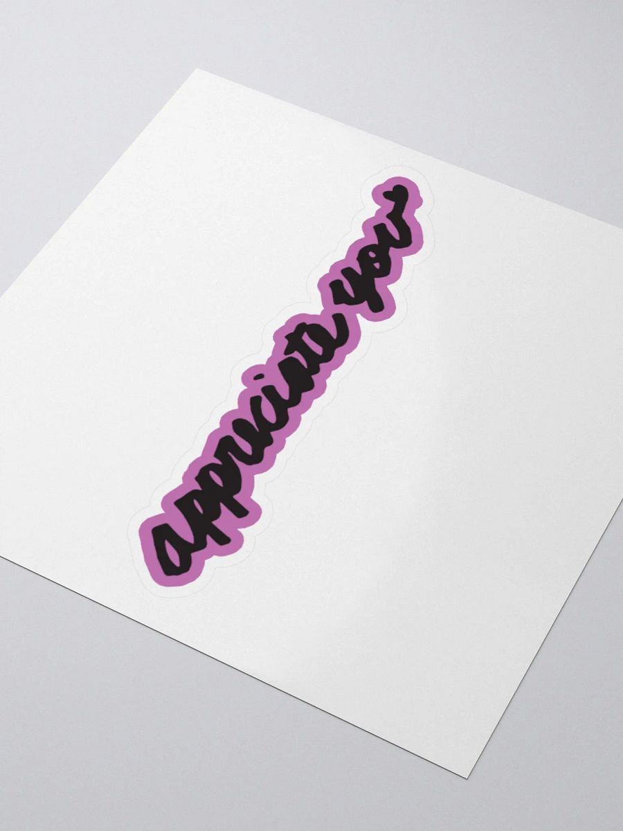 Pink Appreciate You Bubble-free stickers product image (7)
