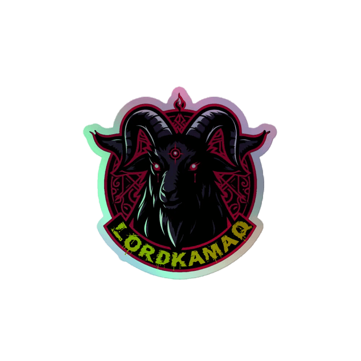 LordKamaq Holographic Logo Sticker – The Mark of the Kvlt product image (2)