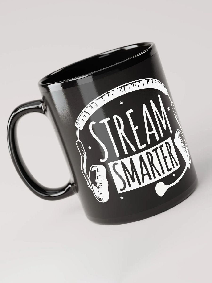 Stream Smarter Not Harder Mug Black product image (8)