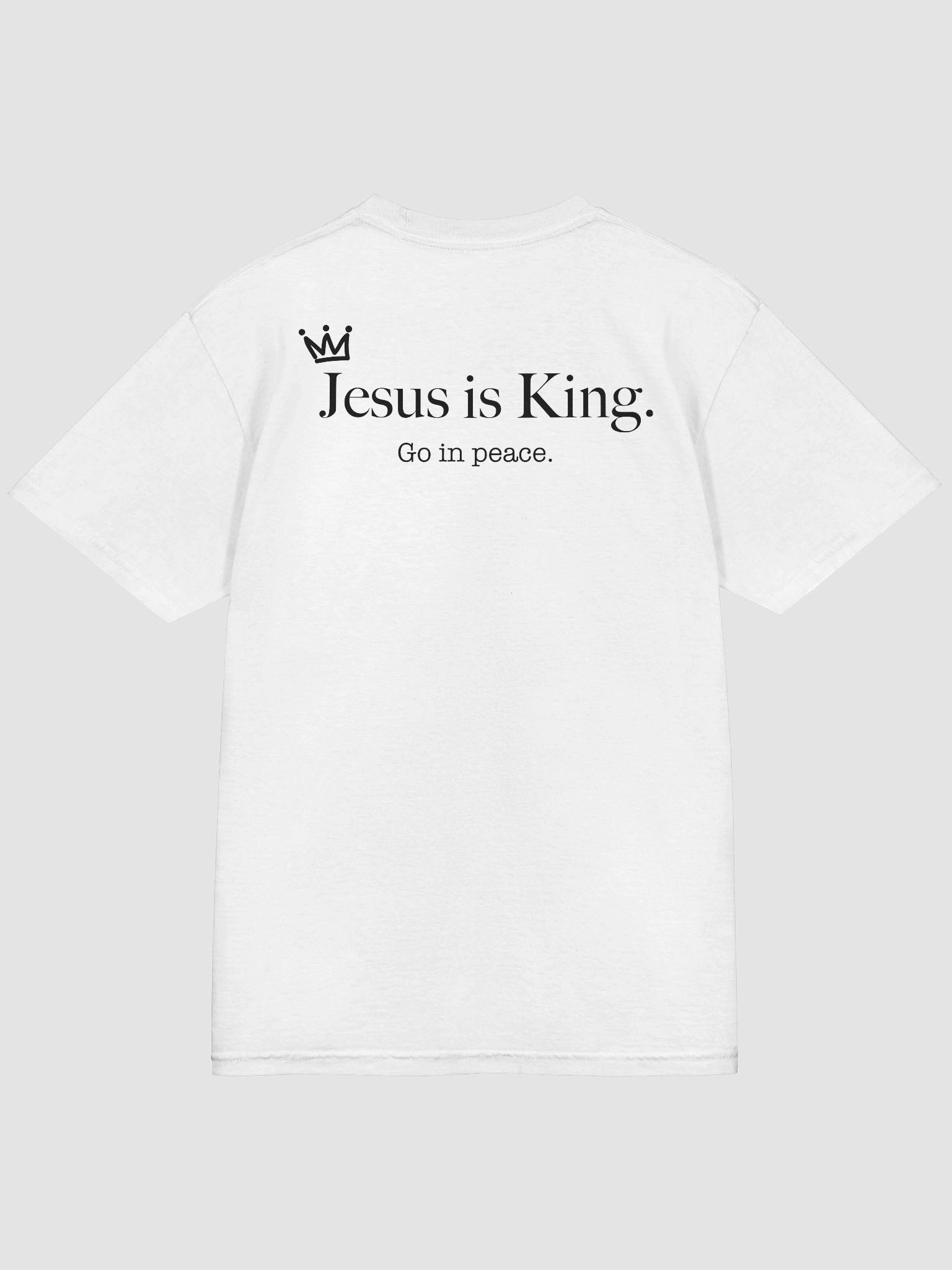 Comfort Jesus is King T-Shirts Black text product image (4)