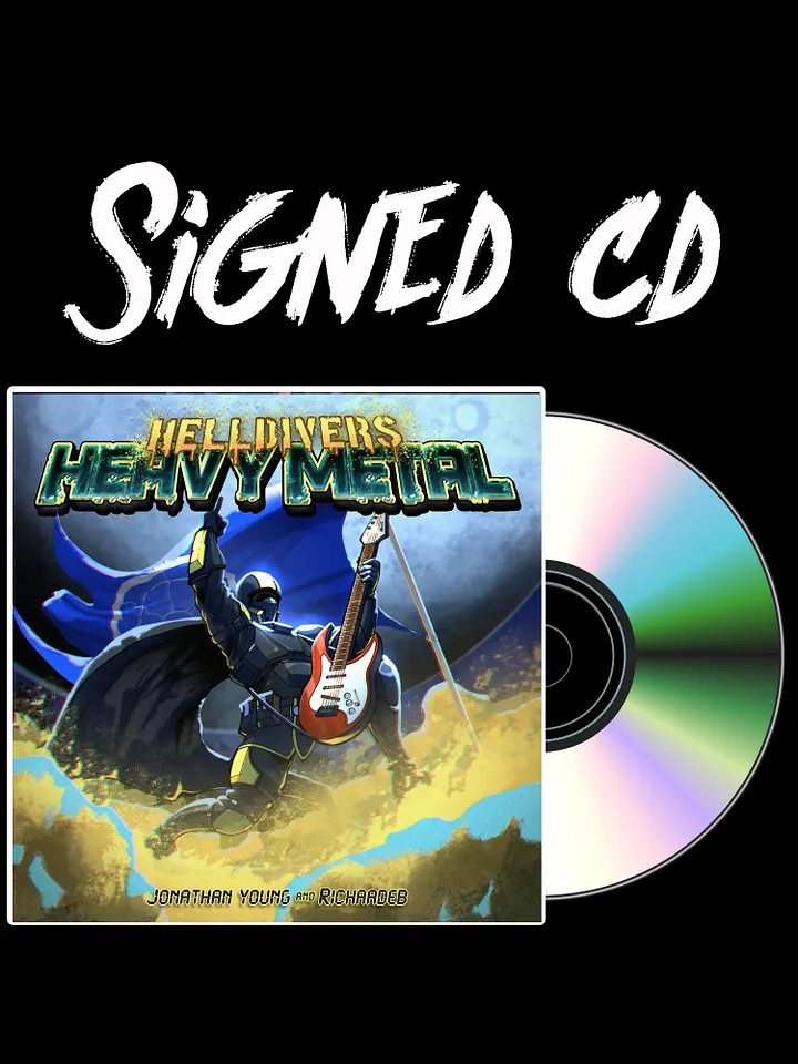 Signed CD - Helldivers Heavy Metal product image (1)