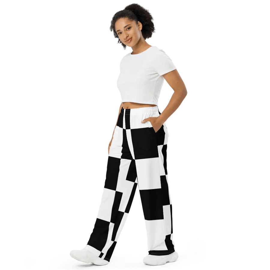 Checkered XXX Wide leg pants product image (4)