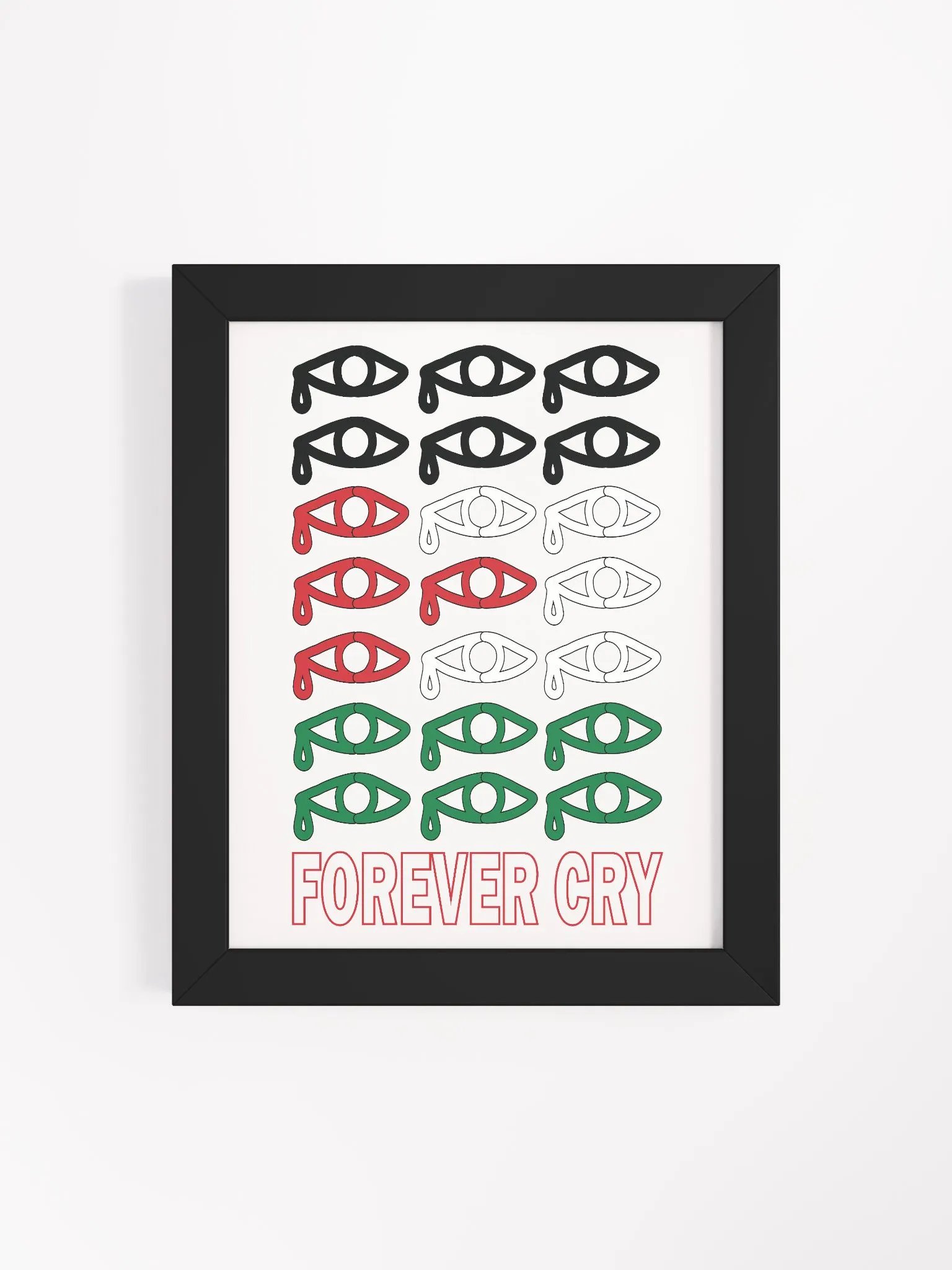 Palestine - Forever Cry - Framed High-Quality Matte Poster product image (4)