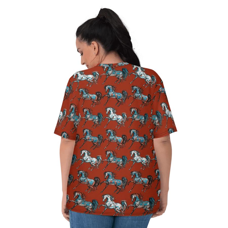 Prancing Garnet Arabian Lady's Tee Shirt product image (6)