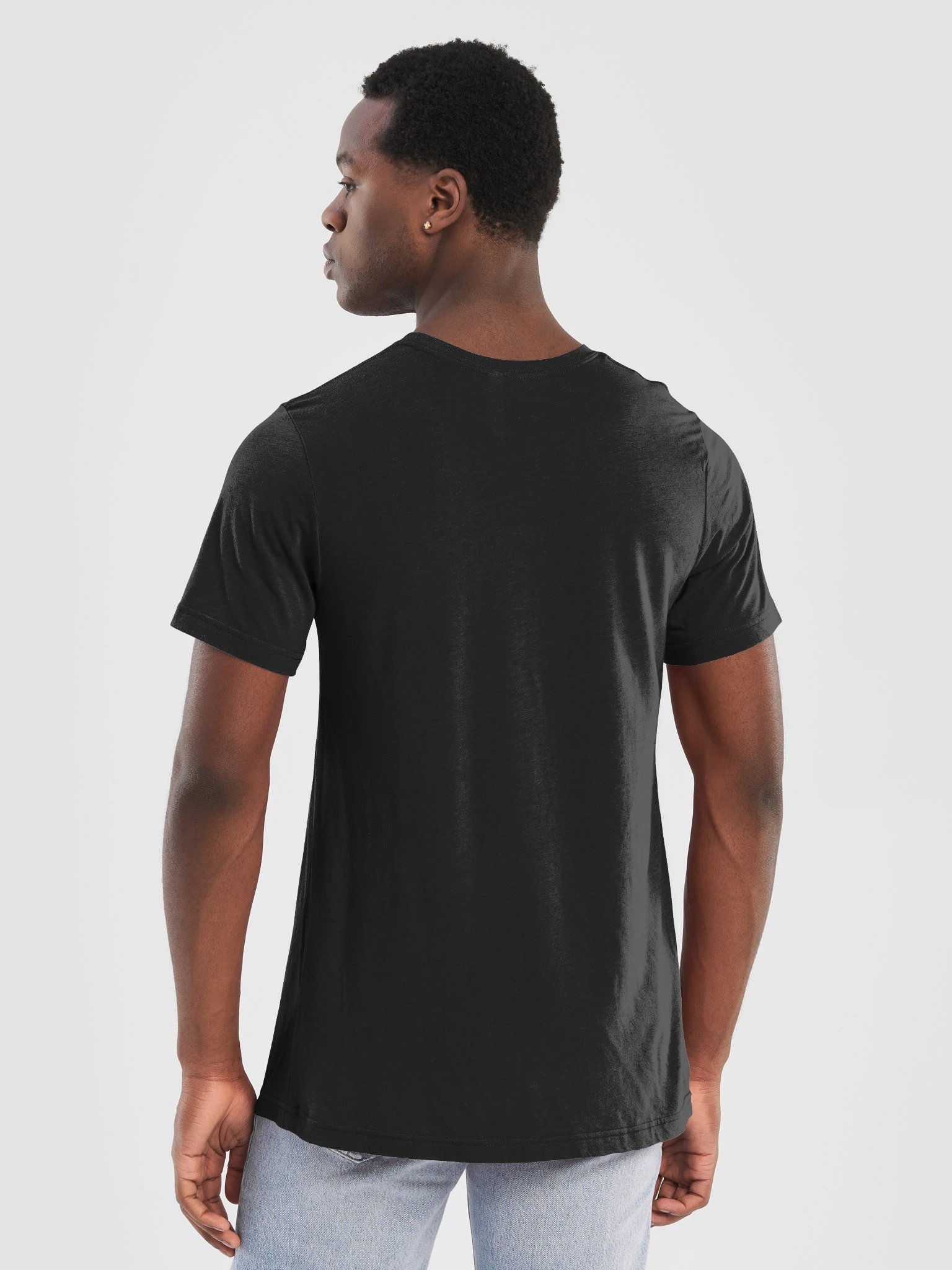 Plain Color Charcoal Black T-Shirt product image (2)