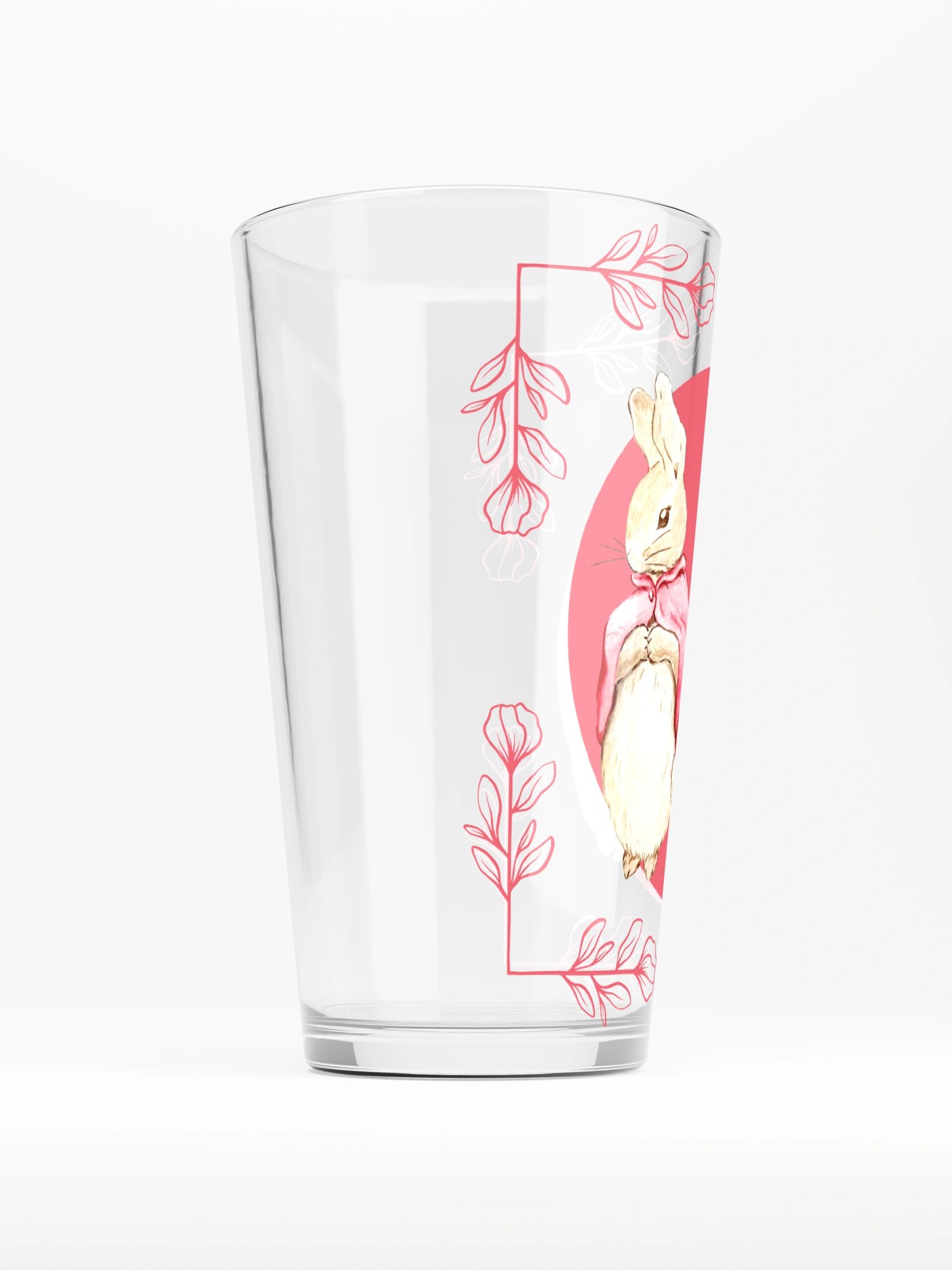 Rabbit Red Cloak Watercolor Pint Glass product image (2)