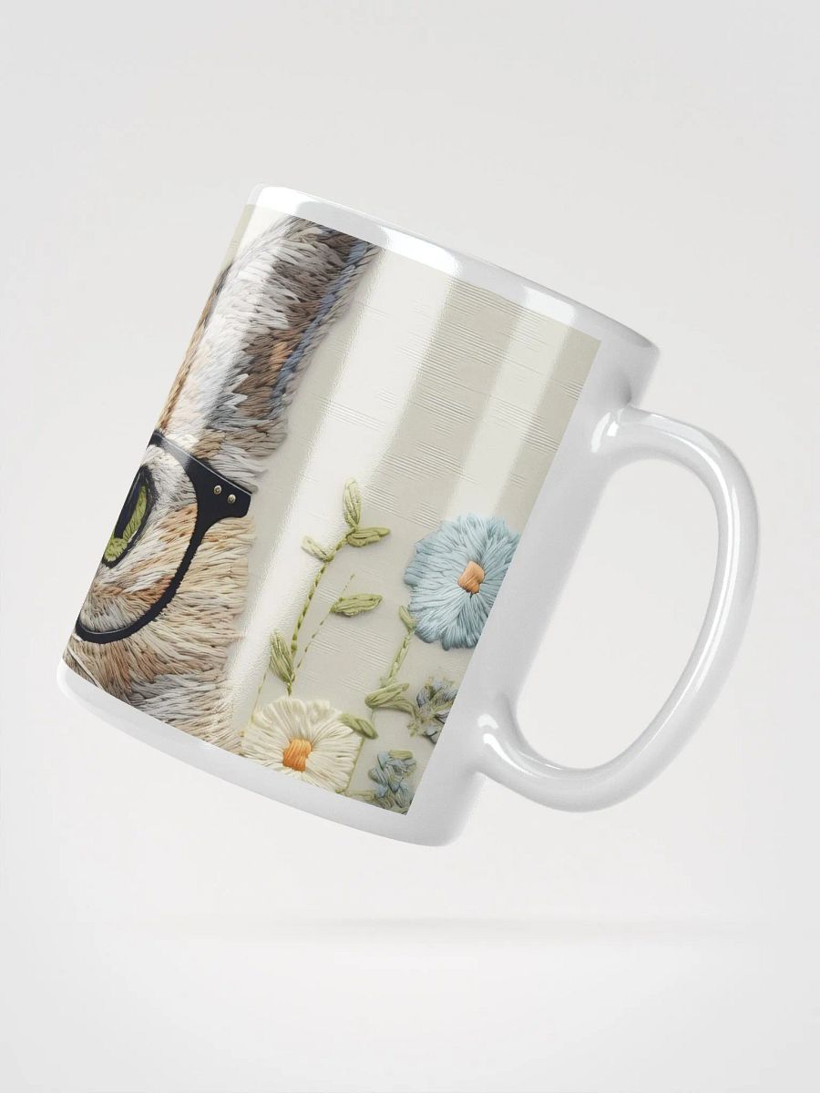 Embroidered Peeking Cat Glasses Mug product image (7)