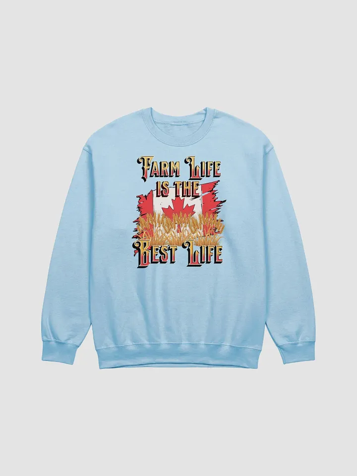 Farm Life Is The Best Life Canada Flag Air-Spun Classic Crewneck Sweatshirt product image (1)