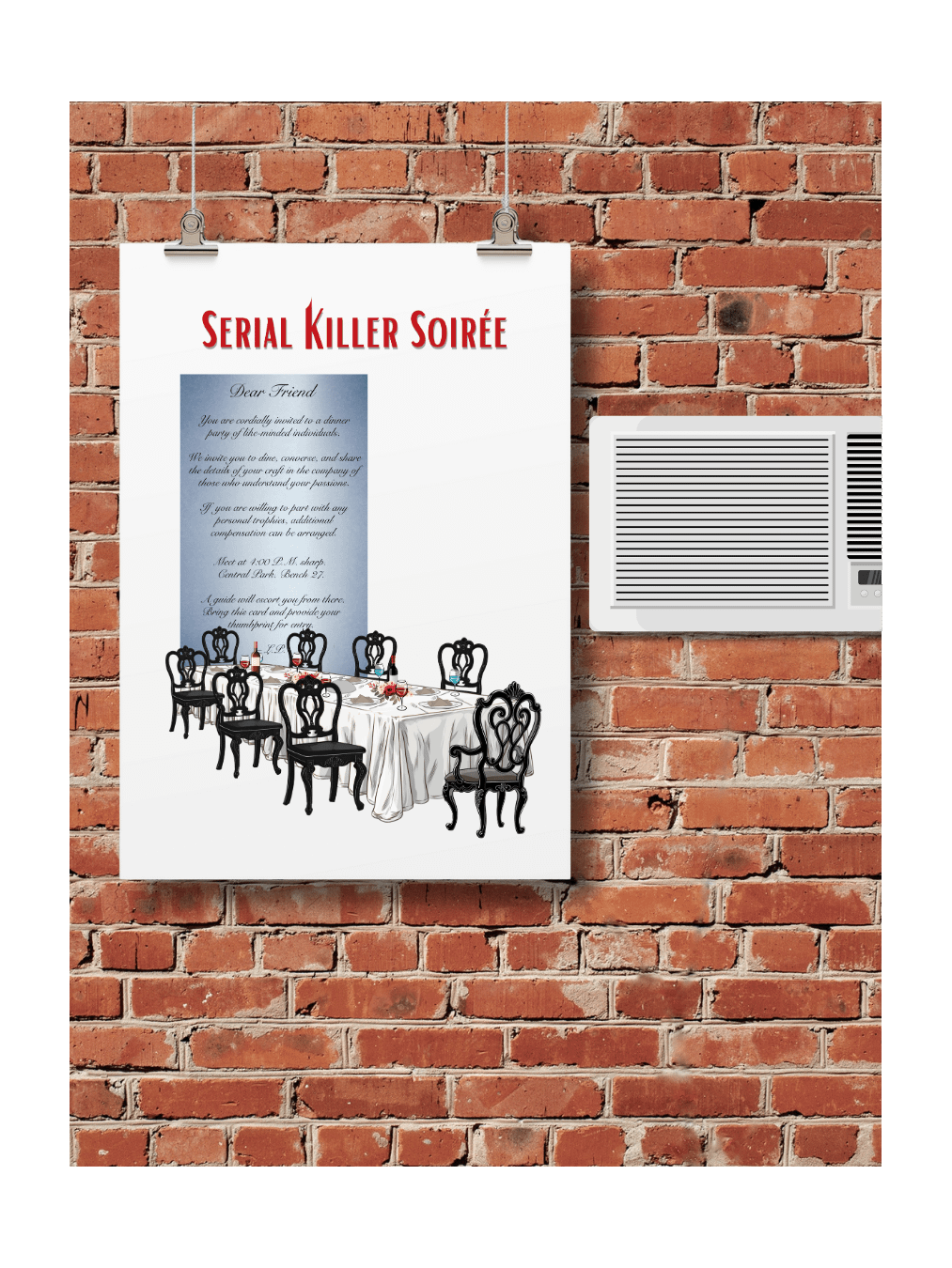 SERIAL KILLER SOIRÉE - POSTER product image (1)