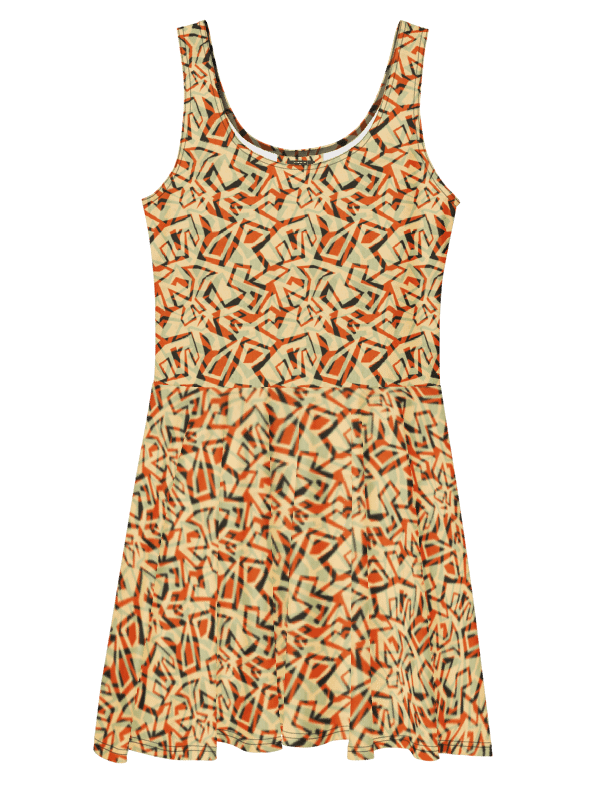 Orange Grunge | Skater Dress product image (6)