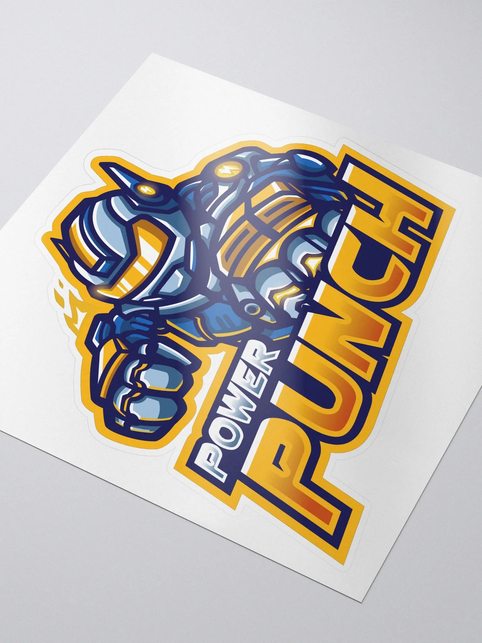 PunchBot W/ Logo Sticker product image (3)
