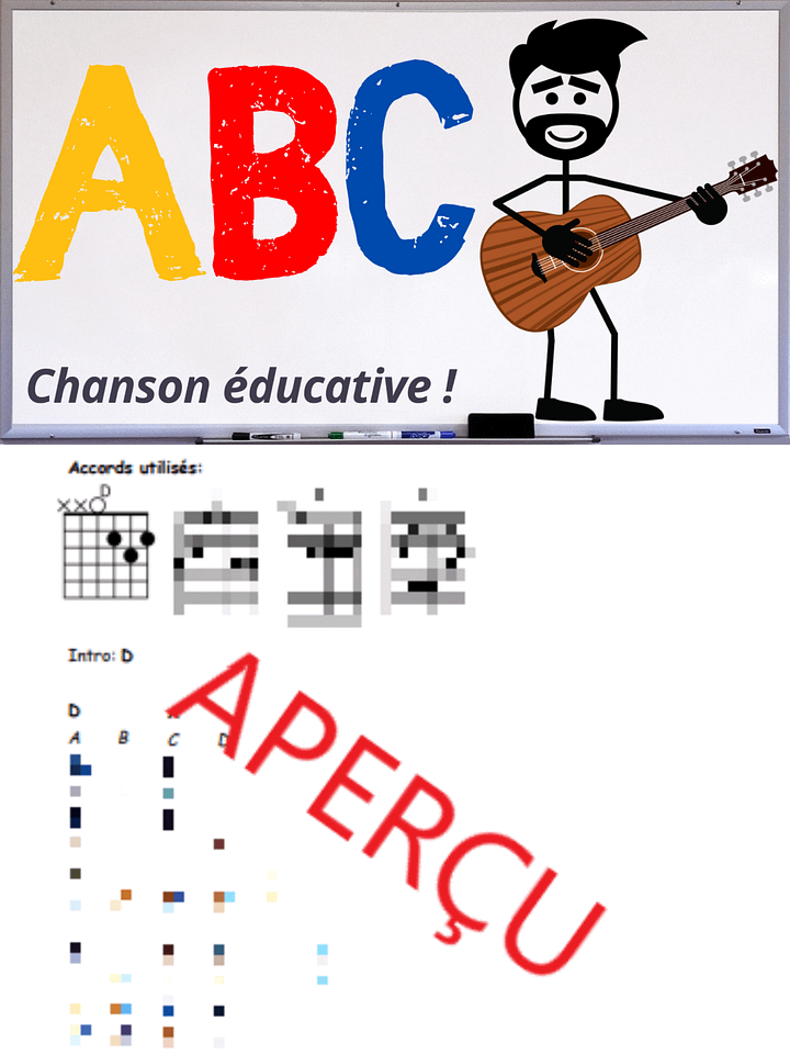 L'alphabet - Accords de guitare product image (1)
