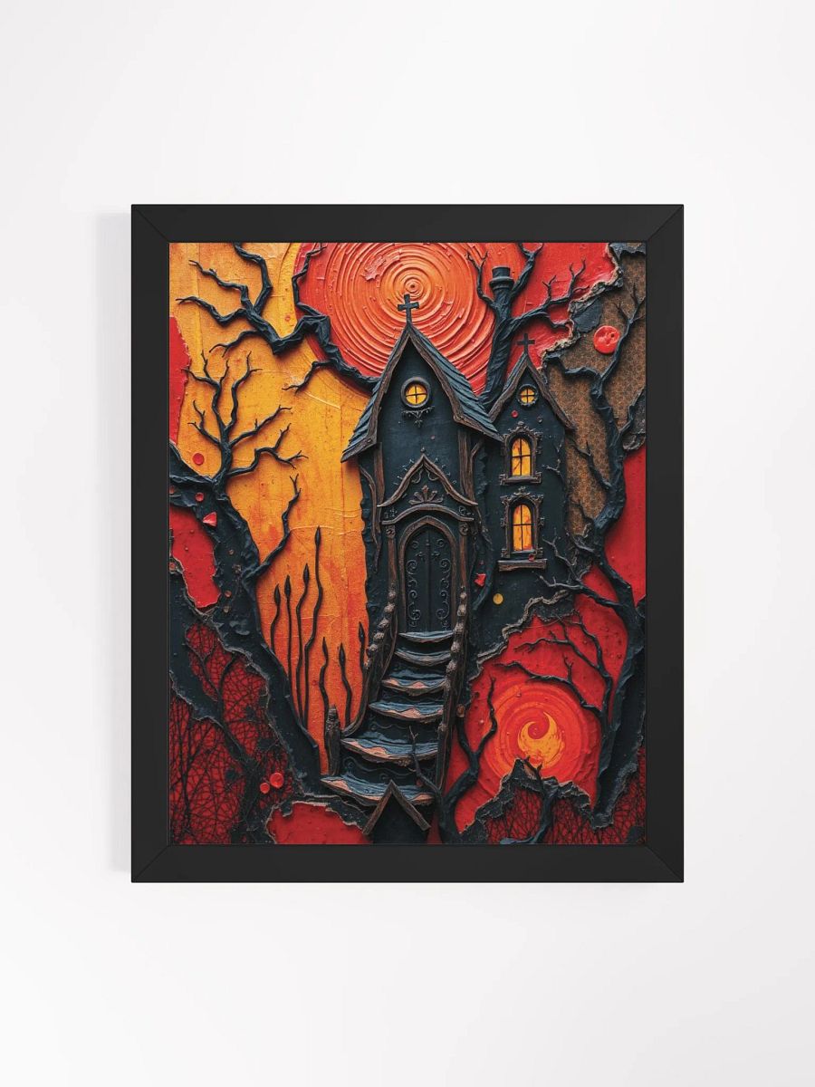 Infernal Gothic Manor Framed Print product image (10)