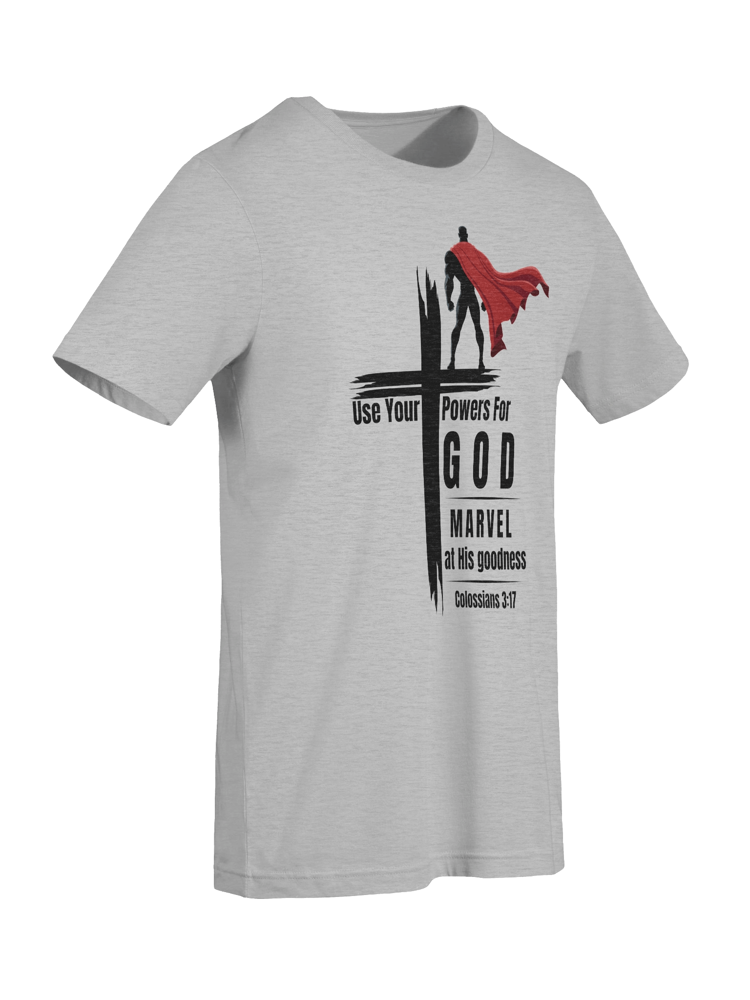Marvel at His Goodness Christian Superhero T-Shirt product image (17)