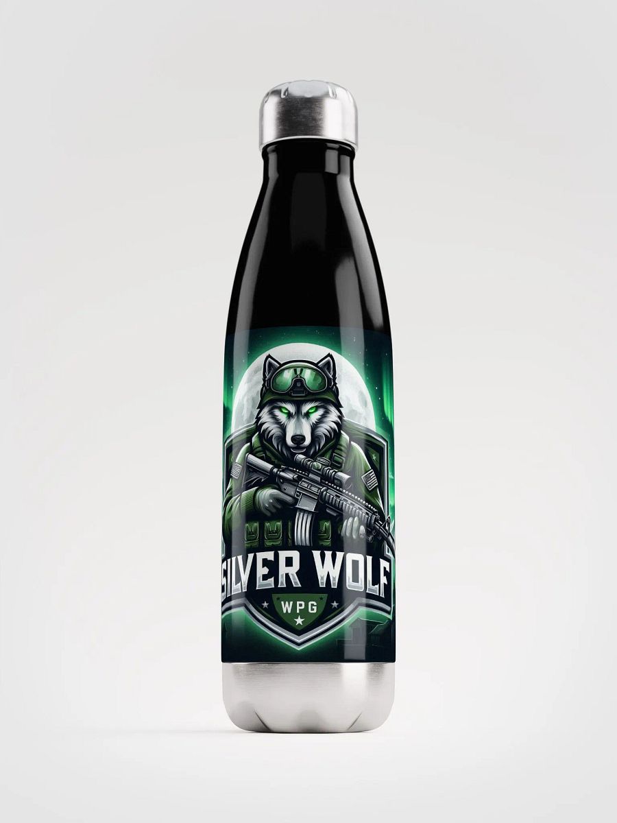 Silver Wolf Stainless Steel Water Bottle product image (1)