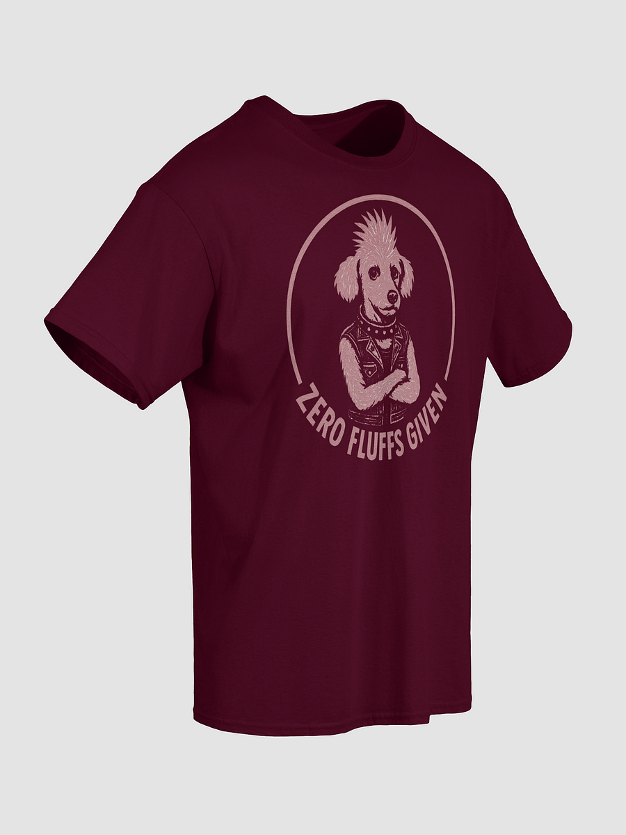 Funny Punk Dog T-Shirt – Zero Fluffs Given Poodle Tee – Cute Rebellious Shirt for Dog Lovers, Sarcastic Pet Parents & Animal Attitude Fans product image (4)
