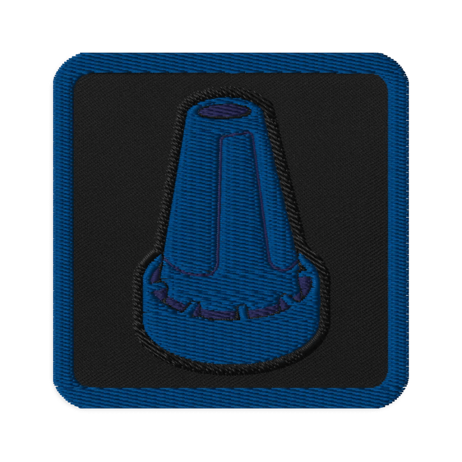 Blue Cone Embroidered Patch product image (1)