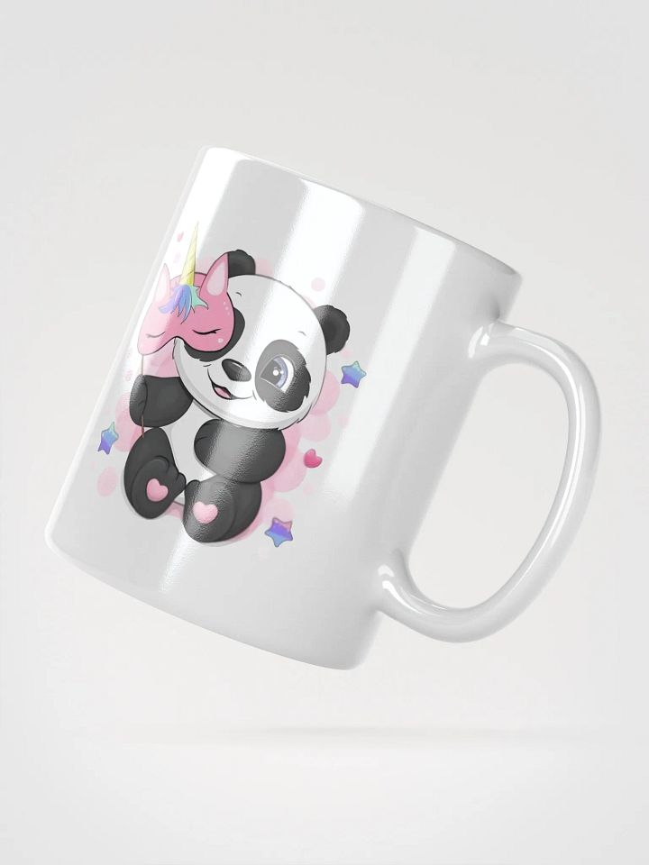 White Glossy Mug Cute Panda product image (2)