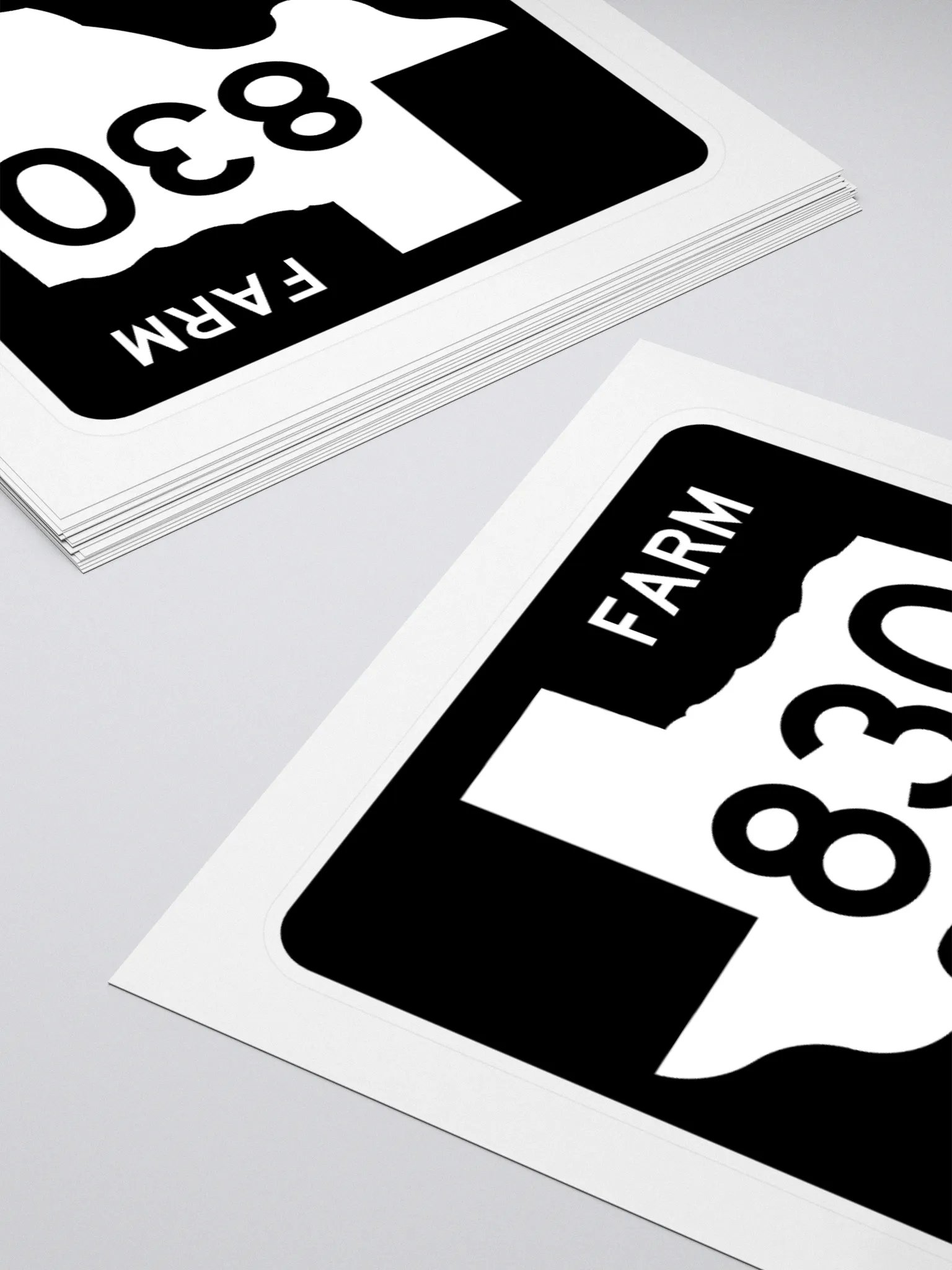 Texas Farm Road Sign FM 830 Sticker product image (4)