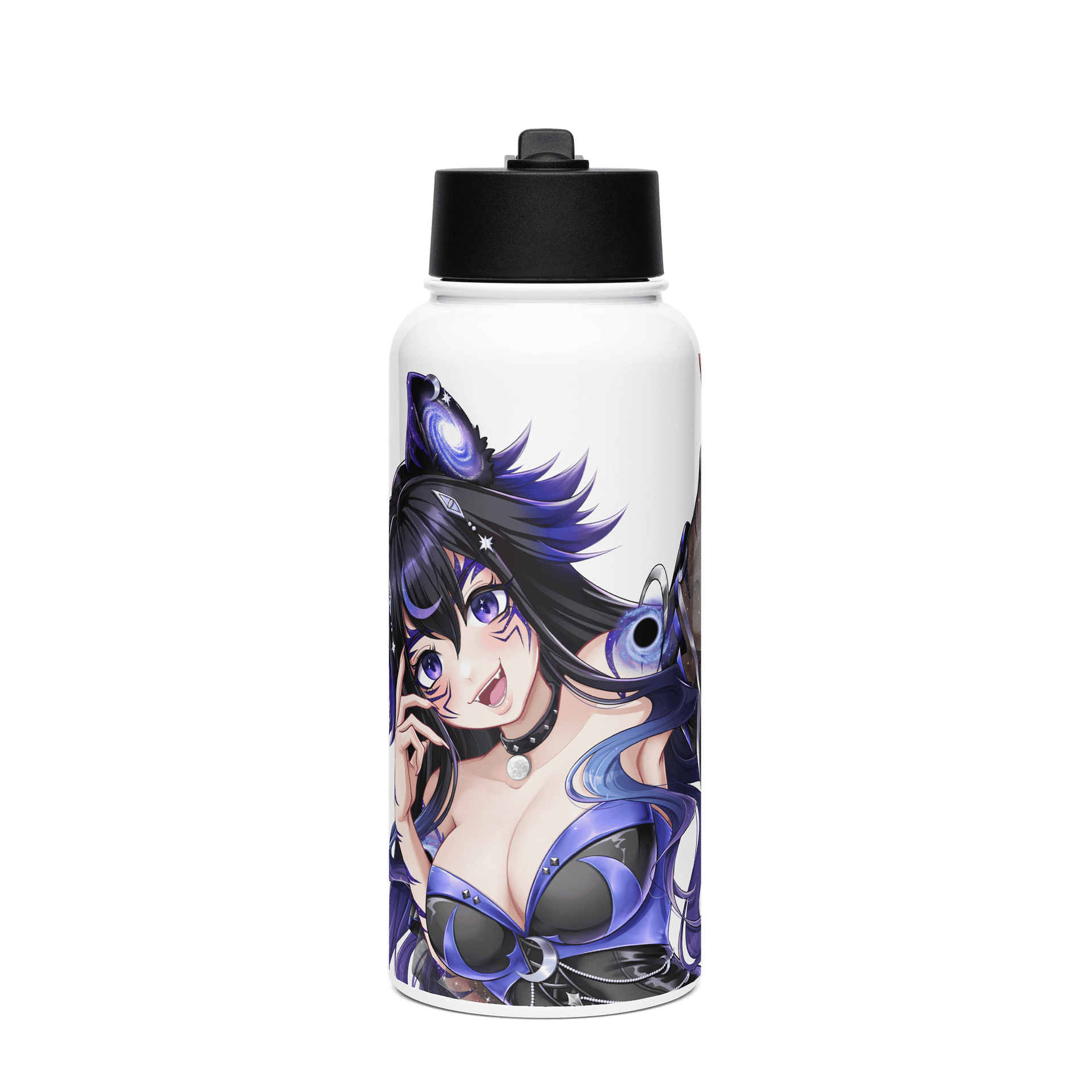 Moona Selfie Stainless Steel Water Bottle with a Straw Lid product image (1)