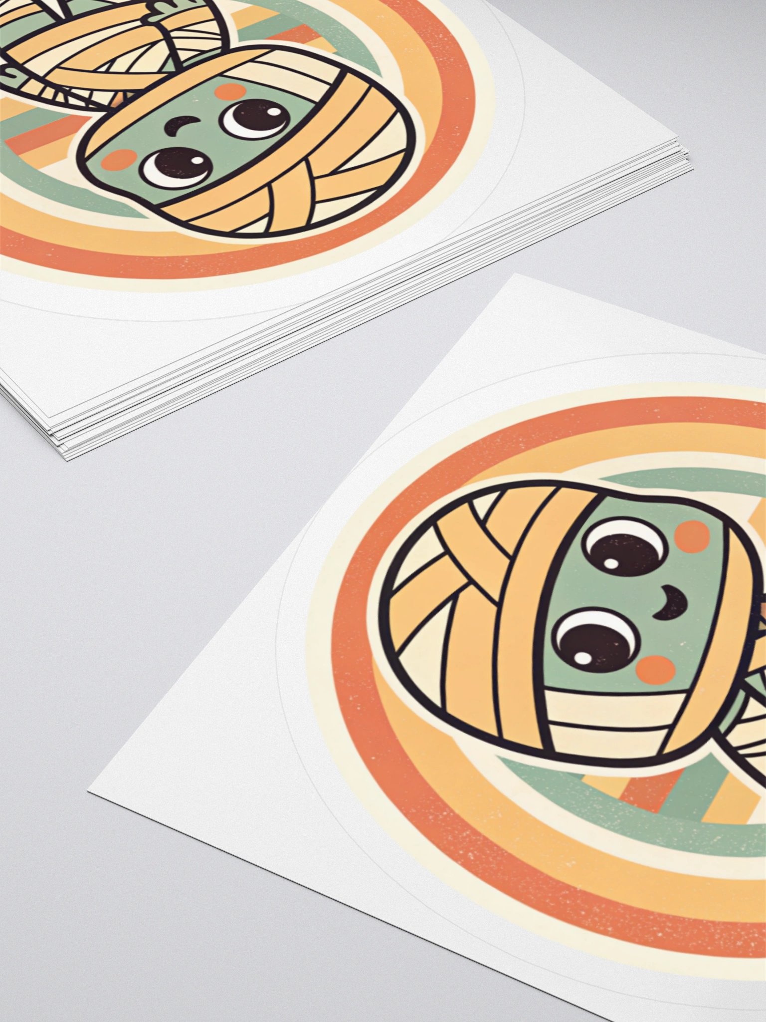 Retro Mummy Kiss Cut Stickers product image (11)