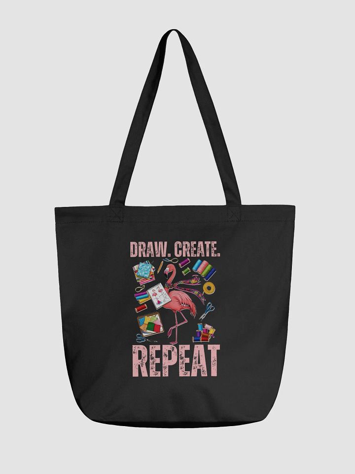 Draw. Create. Repeat Tote Bag product image (2)
