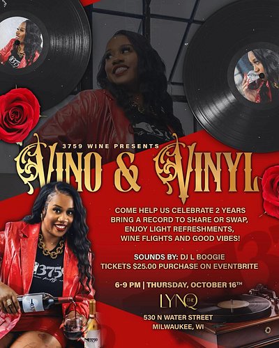 #tonight @the_lynq_mke we celebrate the anniversary of @l_teezy @3759wine 🎉🎉🍷🍷🍷 #pullup #downtown #shop #support I got the vi...